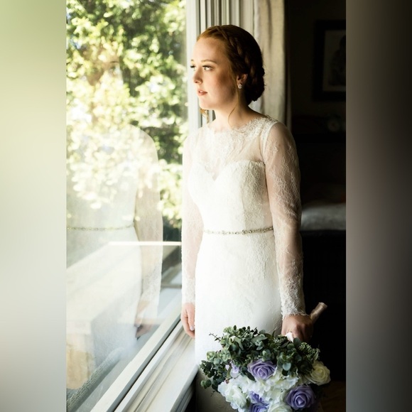 Christina Wu Long Sleeve Lace Bridal Gown #15622 - Picture 15 of 17